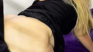 la suegra culona se pasa de tragos y me visita en mi habitación con final feliz casero real en blowjob y curvy latina wet pussy