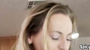 russian stepmother gives pov blowjob to stepson