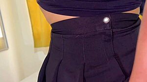 Curvy Latina neighbor tempts with big ass in outdoor garden encounter