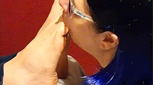 She craves sucking my toes in wild fetish play yet keeps it intriguing.