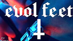 Whoa, check out this intense heel play session with foot domination and choking vibes