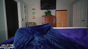 In this homemade roleplay, mature milf step mom Kymber Leigh cures her step son's nonstop erection with cowgirl riding and deepthroat blowjob. She takes it bent over in doggystyle for a taboo mommy fantasy.