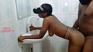 Whoa, check this hot ebony with tight black pussy in homemade action! 🔥