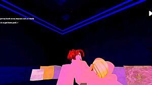 stepmom sucks stepson's cock while his dad works on roblox