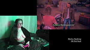 In this playthrough, the brunette with big natural tits explores Naked Night Springs in part 1.