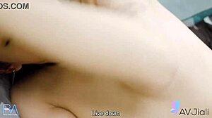 Hot Chinese housewife Han Yan rides her lover cowgystyle on the bed 😈🔥