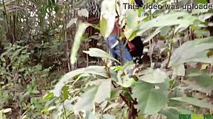 why fuck that black fat pussy in the bush like this?