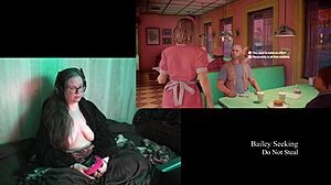 In this playthrough, the brunette with big natural tits explores Naked Night Springs in part 1.