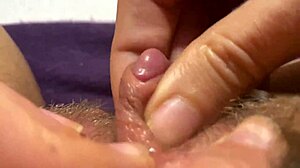 She experiences a powerful BIG CLITORIS orgasm in the intense session.
