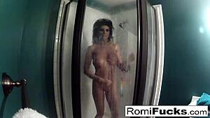 romi rain is having some wild lesbian fun with her hot brunette friend