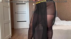 Arab Stepmom Seduces Stepson With Sexy Legs in Pantyhose - But Why Tease Mommy?