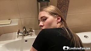 I love the thrill of getting intimate in a public bathroom setting