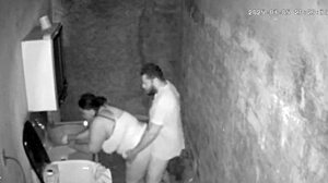 Hidden camera catches Brazilian latina stepmom with big natural tits fucking her stepson 😏