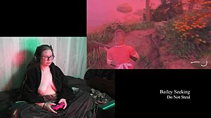 In this playthrough, the brunette with big natural tits explores Naked Night Springs in part 1.