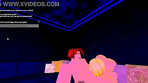 stepmom sucks stepson's cock while his dad works on roblox