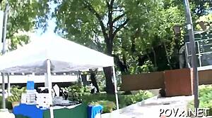 That immodest nymph feels addicted to vehement dick-riding and sucking cock