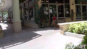 That immodest nymph feels addicted to vehement dick-riding and sucking cock