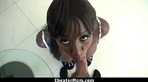 Can You Believe Mystique Sucks Her Stepson's Hard Cock and Swallows Every Drop of His Creamy Cum - Cheatermom Fantasy