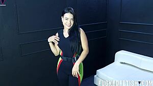 Moonblack Spandex Neoprene Vintage Release Week 39 Slow Version With Curvy Black Brunette In Retro Fat Ass Style!