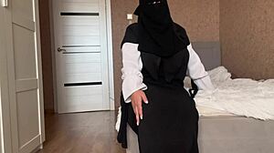 Arab Stepmom Seduces Stepson With Sexy Legs in Pantyhose - But Why Tease Mommy?