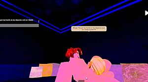 stepmom sucks stepson's cock while his dad works on roblox