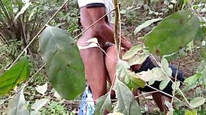 why fuck that black fat pussy in the bush like this?