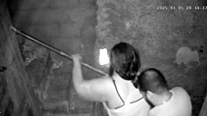 Hidden camera catches Brazilian latina stepmom with big natural tits fucking her stepson 😏