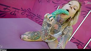 Tattooed Goth Punk Girl Deepthroat Fucked with Hard Anal Stretch and DP Toys. Gaping ATM Face Fuck from Big Dick in Alt Porn ZF111.