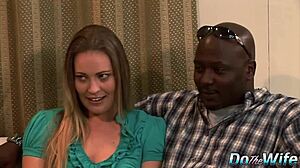 I watch stud drill hotwife daisy layne bent over in doggystyle with cum in mouth while husband sees.