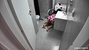 Oh God I Feel So Stuck in Laundry as Stepmom with Wet Pussy Needing Stepson Help for Quickie Sex