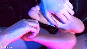 Horny Sluts Getting Her Feet Tickled And Sucked With Deepthroat And Choking Vibes