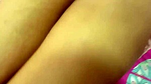 Perverted stepson roughly breaks open his mother-in-law's enormous ass pussy.