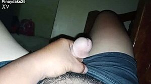 my hairy natural cock gets hard for homemade handjob