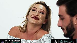 Boss's Naughty Lesbian Wife Adira Allure Fucks Her Wife's Employee With Nuru Massage Oiled Muff Diving And Fingering