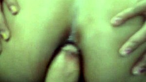 Vecina golosa does the mixer with her ass on me in bedroom. Leaves her asshole open after rough anal creampie and fingering.