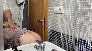 oh man, getting fucked in the bathroom feels so damn good 😈🚿