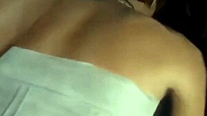 Student cheats with blowjob in public car outdoor scene