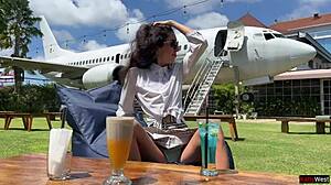 i asked a stranger to take a photo of me on the beach and he fucked me in hotel and came on my face - cumwalk