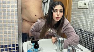 oh man, getting fucked in the bathroom feels so damn good 😈🚿