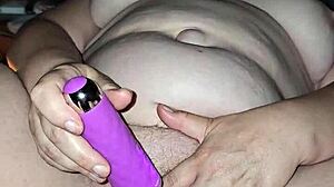 That vibrator is making her cum so intensely right now