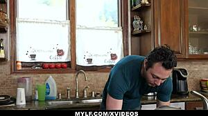 Stepmom Rewarding Helpful Stepson With A Hard Fuck In Bikini And Blowjob Action