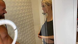 Double blowjob explodes before sexy pajama photoshoot in pov