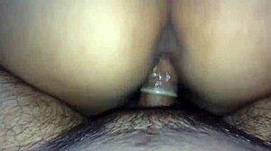 Cum blasts on girlfriend's big ass!