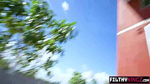 Hey, check out this perfect view with horny Violet Gems riding cowgirl and deepthroating big cock