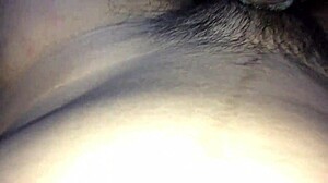 Cum blasts on girlfriend's big ass!