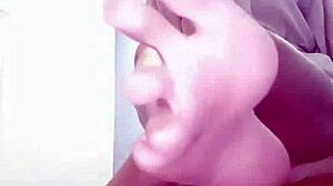 Chinese Femdom Mistress Moyao Cosplays as Teacher Displaying Her Feet in Costume