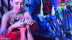 Horny Sluts Getting Her Feet Tickled And Sucked With Deepthroat And Choking Vibes