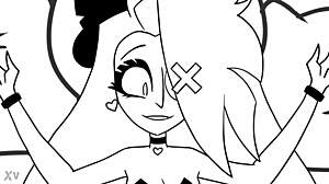 Charlie x Vaggie Hide Away Obsession Animatic in Hotel Setting Animation