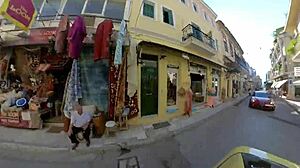 Sofia pin-me com gets picked up for ffm threesome with big tits brunette in public outdoor pov creampie