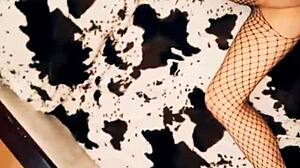 i'm pounding my friend's sister hard in lingerie and stockings from pov with wet pussy action